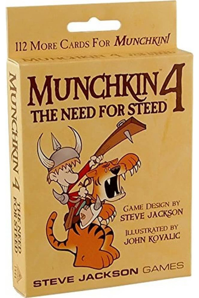 Steve Jackson Games Munchkin 4: Negravația de a adăuga expansiunea Steed la j...
