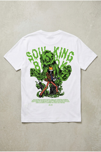 Silkensoul Soul King Brook One Piece Design Black Standard Fit T-Shirt - 98% ...
