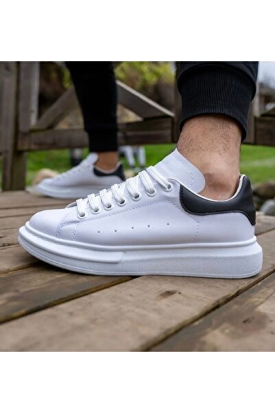 trentex Günlük Kullanıma Uygun Siyah Beyaz Sneaker – Rahat İç Taban Tasarımı