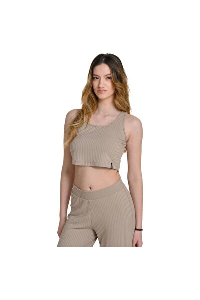 Target Womens Sleeveless Ribbed Crop Top M