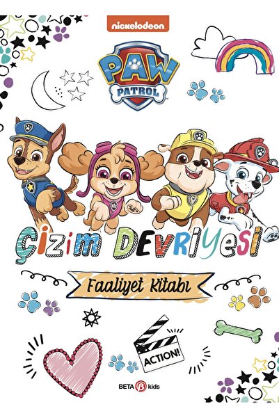 Beta Kids Yayınları باو باترول - كتاب تلوين رحلات الرسم