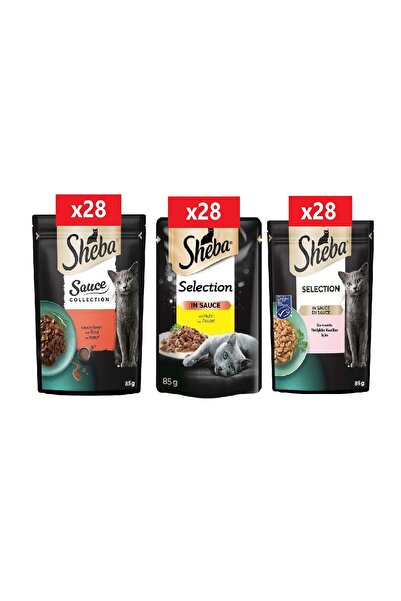 SHEBA Yetişkin Yaş Kedi Maması 84 Adet Mega Set