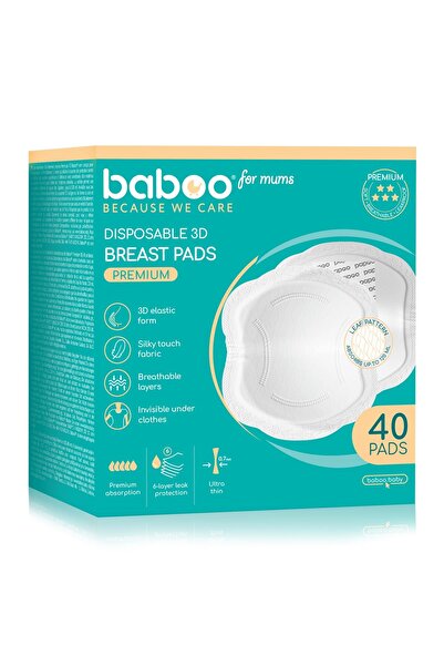 Baboo وسادات صدر فاخرة للاستخدام مرة واحدة - وسادات رضاعة للنساء - وسادات صدر...