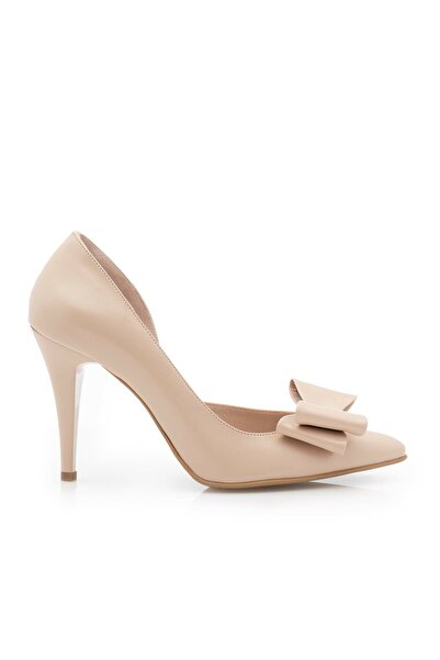 UrbanShoes Pantofi stiletto damă, din piele naturală - 39175 Nude box sidefat