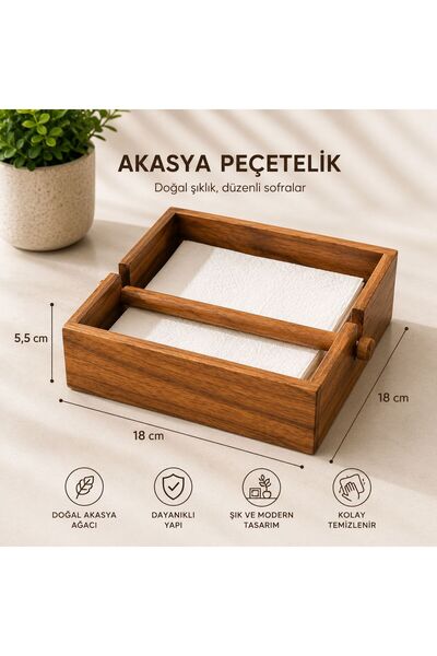 Coşev Akasya Kare Peçetelik