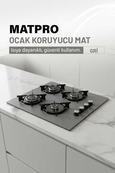 MATPRO KUMTEL SET ÜSTÜ OCAK KORUYU SİLİKON MAT