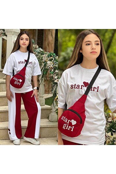 Lucky kidswear DEVOJČIČKI SET SA VEZENIM DETALJIMA ZA GORNI I DONJI DEO, UZ T...