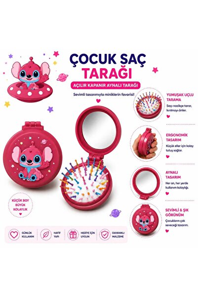 Aselaksesuarr 10 Farklı Seçenekli Sevimli Figürlü Katlanabilir Aynalı Cep Boy...