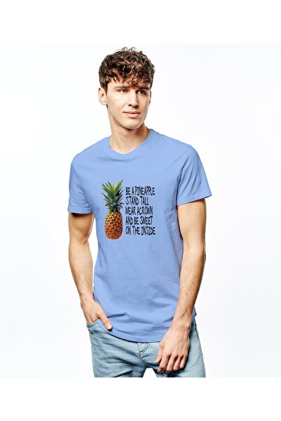 not Men's Printed Design T-Shirt (Be A Pineapple)| Round Neck Regular Fit T-s...