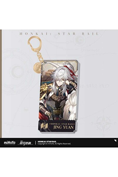 Mihoyo Breloc acrilic cu personajul Jing Yuan din Honkai: Star Rail, 9 cm