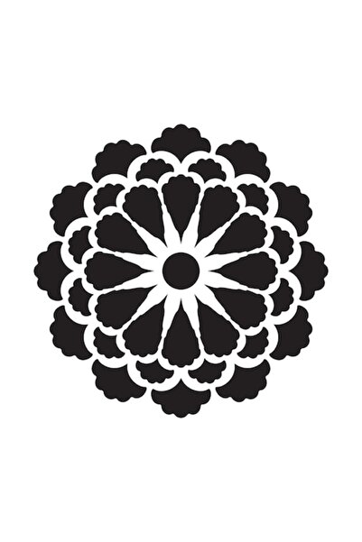 OEM 3D Layered Peony Construction Stencil, 30x30cm, reusable, plastic
