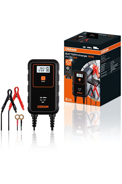 Osram Redresor auto SmartCharger 6/12V, 6A/3A, 9 trepte de încărcare, afișaj ...