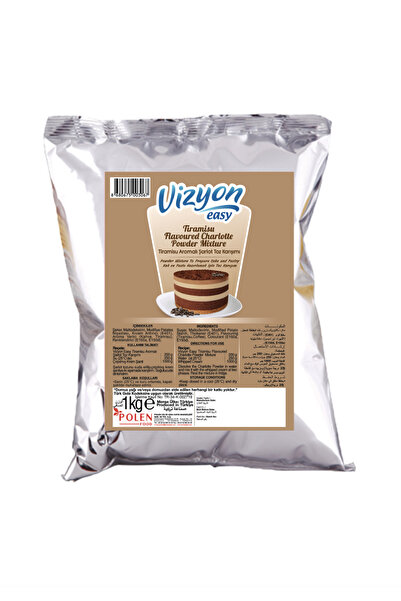 VİZYON Easy Tiramisu Aromalı Charlotte Toz Pasta Kreması 1 Kg