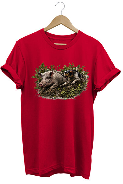 WİDİ Tricou cu imprimeu Wild Boar și Trail Dog, îmbrăcăminte pentru exterior