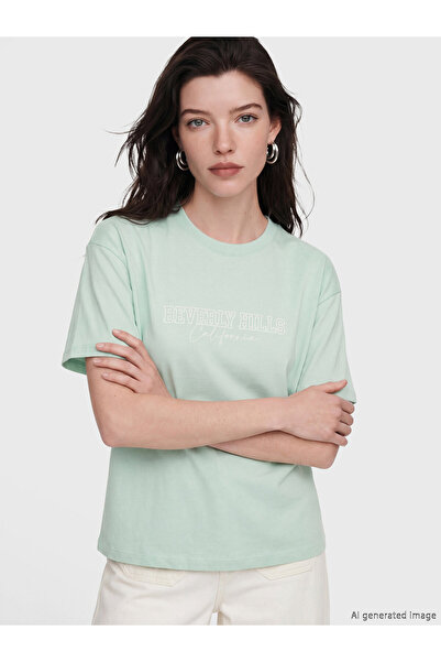 LC Waikiki Tricou pentru damă cu imprimeu cu gât crew