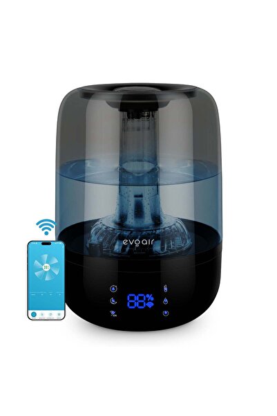 EvoAir Umidificator LUNOGR, Inteligent, Wi-Fi, Rezervor de 2.5L, Capacitate d...