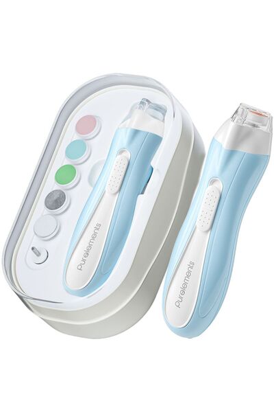 Purelements Electric Baby Nail Trimmer - Blue | USB Rechargeable Whisper-Quie...