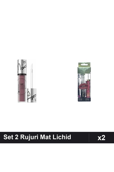 Makeup Set 2 Rujuri Lichid Mat Hypoallergenic By Marceline + Ushas, San Franc...