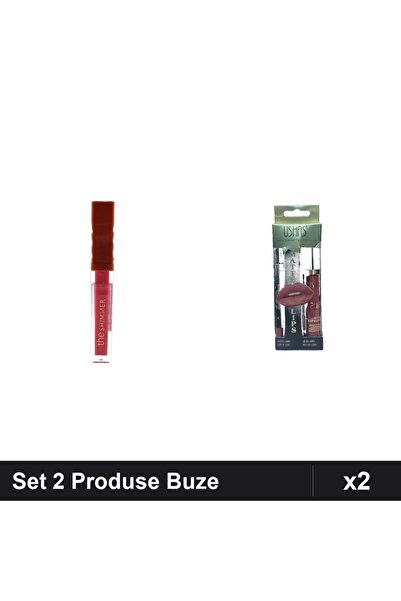 Makeup Set of 2 Lip Products Ruby Rose Gloss Shimmer 06 + Ushas Lipstick Penc...
