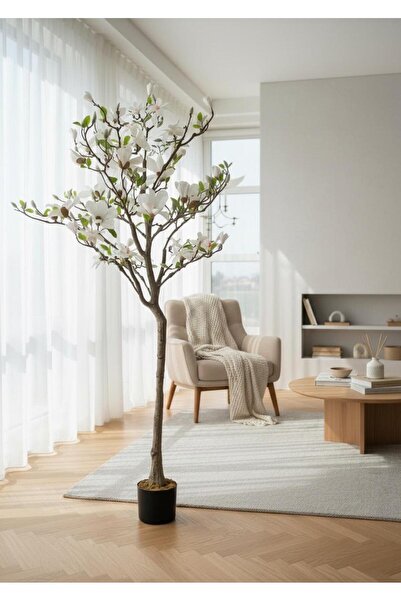 Casco Artificial Magnolia Tree White 170 cm