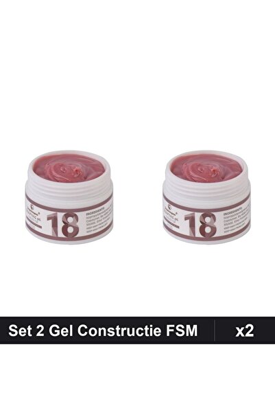 Makeup Set 2 Gel Constructie UV LED FSM 15g, Builder Gel Profesional Unghii