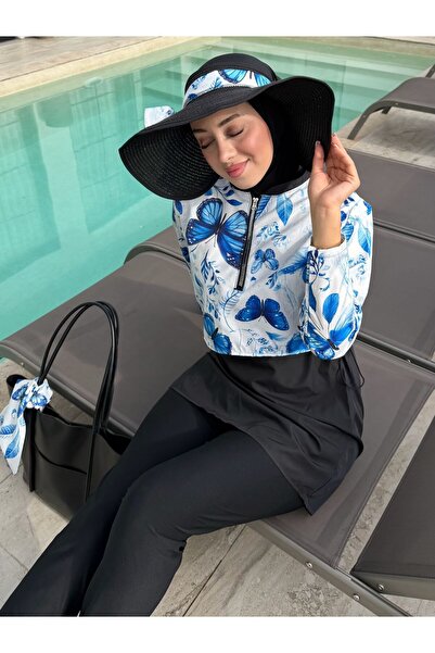SS Design Set costum de baie cu hijab, include bonetă și bandană