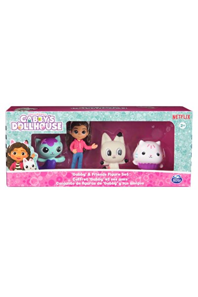 NO BRAND SET CASA DE PĂPUȘI GABBY GABBY ȘI PRIETENII ELOR 4 FIGURINE