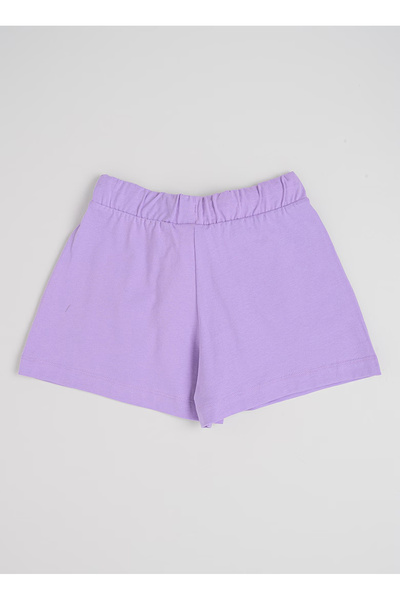 United Colors of Benetton Lila Kız Çocuk Regular Fit İşlemeli Şort 3BL0C903I
