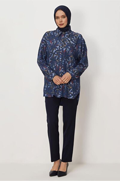 Alvina Stone Printed Denim Tunic 46425