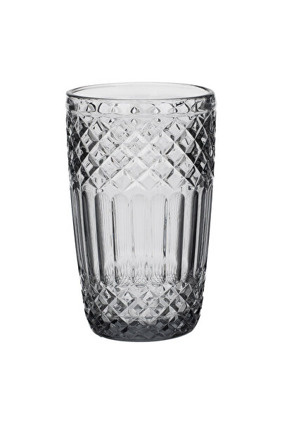 Zumzeria Gray Glass 'Squared' Water Glass 380ml