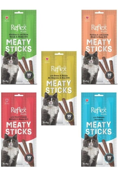 Reflex Stick Kedi Ödül Maması Kedi Ödül Çubuğu Set 5 Paket (3X5GR) -TY5609819