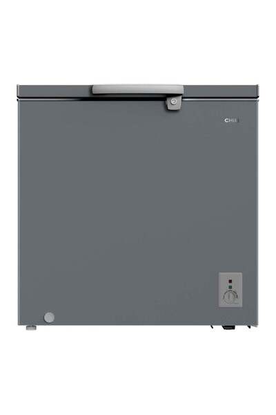 CHİQ Chest Freezer, 199 Liters, 7 Cu.Ft, Dark Gray - CCF261W