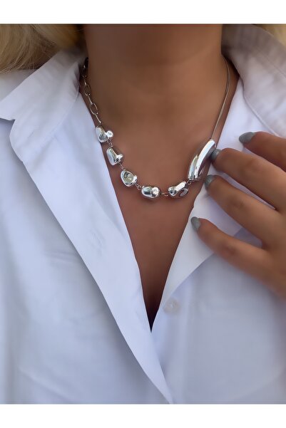 KALIN MODEL ÇELİK KOLYE