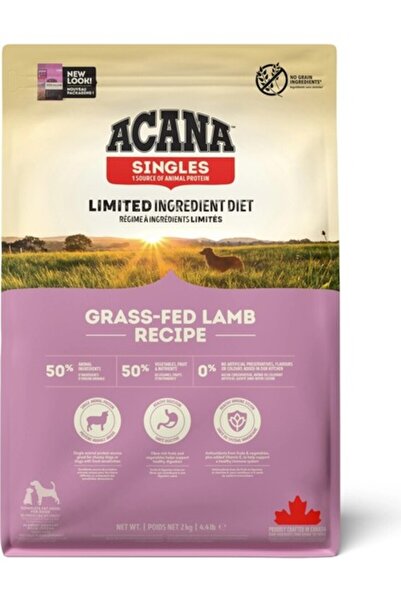 Acana Grass-Fed Lamb Kuzu Etli ve Elmalı Tahılsız Yetişkin Köpek Maması 2 kg ...
