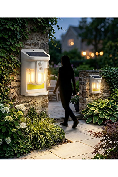 Torcello Solar Sensörlü Akıllı Duvar Aydınlatması – Değiştirilebilir Bataryalı