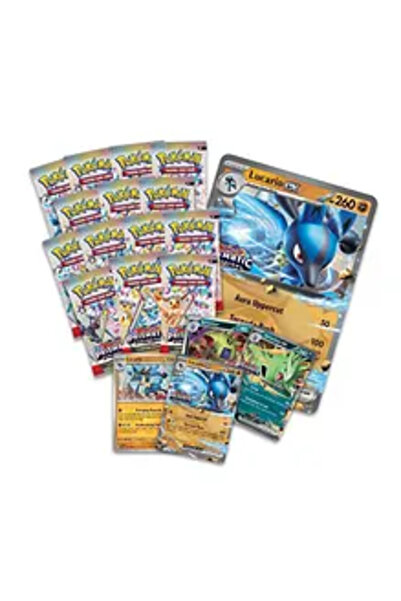 Pokemon TCG Scarlet & Violet Prismatic Evolutions Lucario ex & Tyranitar Ex P...