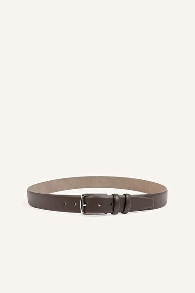 DeFacto Men's Rectangular Buckle Faux Leather Classic Belt I0833Axns