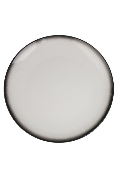 Zumzeria Platou de servire din ceramică neagră, cu efect de piatră, Ø27cm