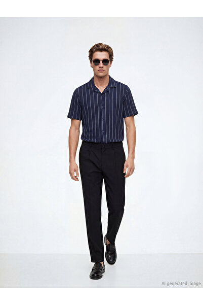LC Waikiki Regular Fit Viscose Men's Pleated Trousers