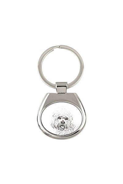 Art - Dog Dandie Dinmont Terrier - keychain with a dog, keychain with a print...