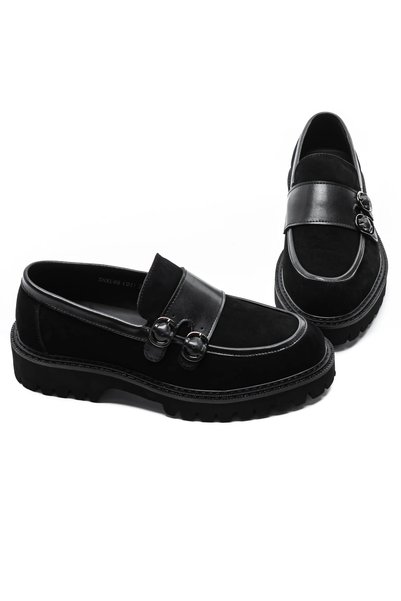 Pantoful Pantofi Casual Barbati din piele naturala 5NXE66 Negru
