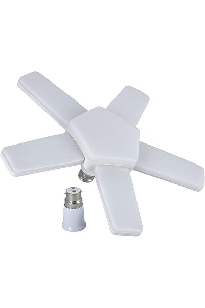 Geepas Led Folding Lamp - 5 Adjustable Leafs Ceiling Light | Ideal for Garage...