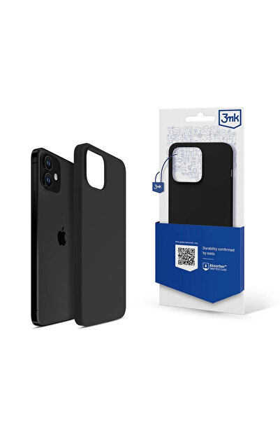 3MK Husă de silicon pentru iPhone 12 mini, neagră
