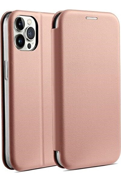 Beline Husă tip carte magnetică iPhone 15 Pro 6,1" r√≥≈ºowo z≈Çoty/aur roz