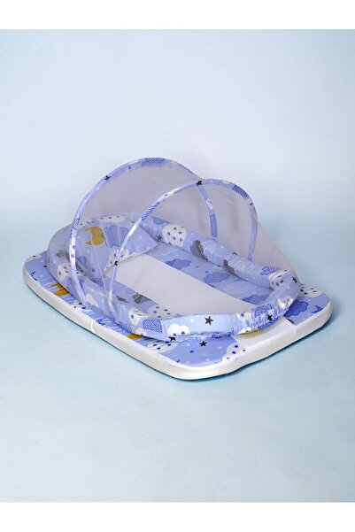 Baby Cara Baby Net Bed with Thick Mattress Mosquito Net & Neck Pillow for New...