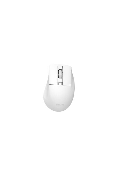 Philips SPK7528W, SESSİZ, Beyaz, USB Nano 2,4Gh ve Bluetooth Kablosuz, 1600dpi, Optic, 3 Tuşlu, Erg