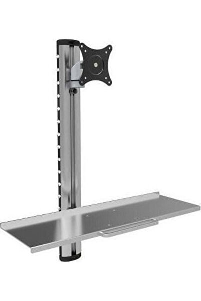 Techly Ica-Plw 01 Suport monitor / Stand 68.6 cm (27") Argintiu de perete