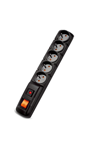 Acar Ltd Power strip Acar F5 anti-surge 5 sockets 1.5m black straight plug (W...