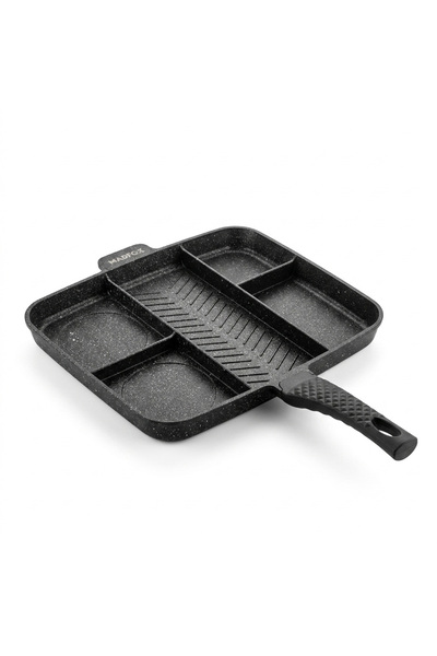 MADFOX Grillmaster 5-Burner Granite Cast Iron Griddle