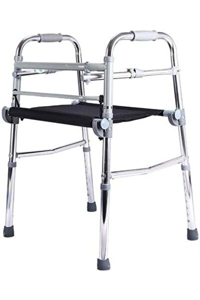 ALNCO CARE Walker, aluminum, 4 legs, with seat, foldable